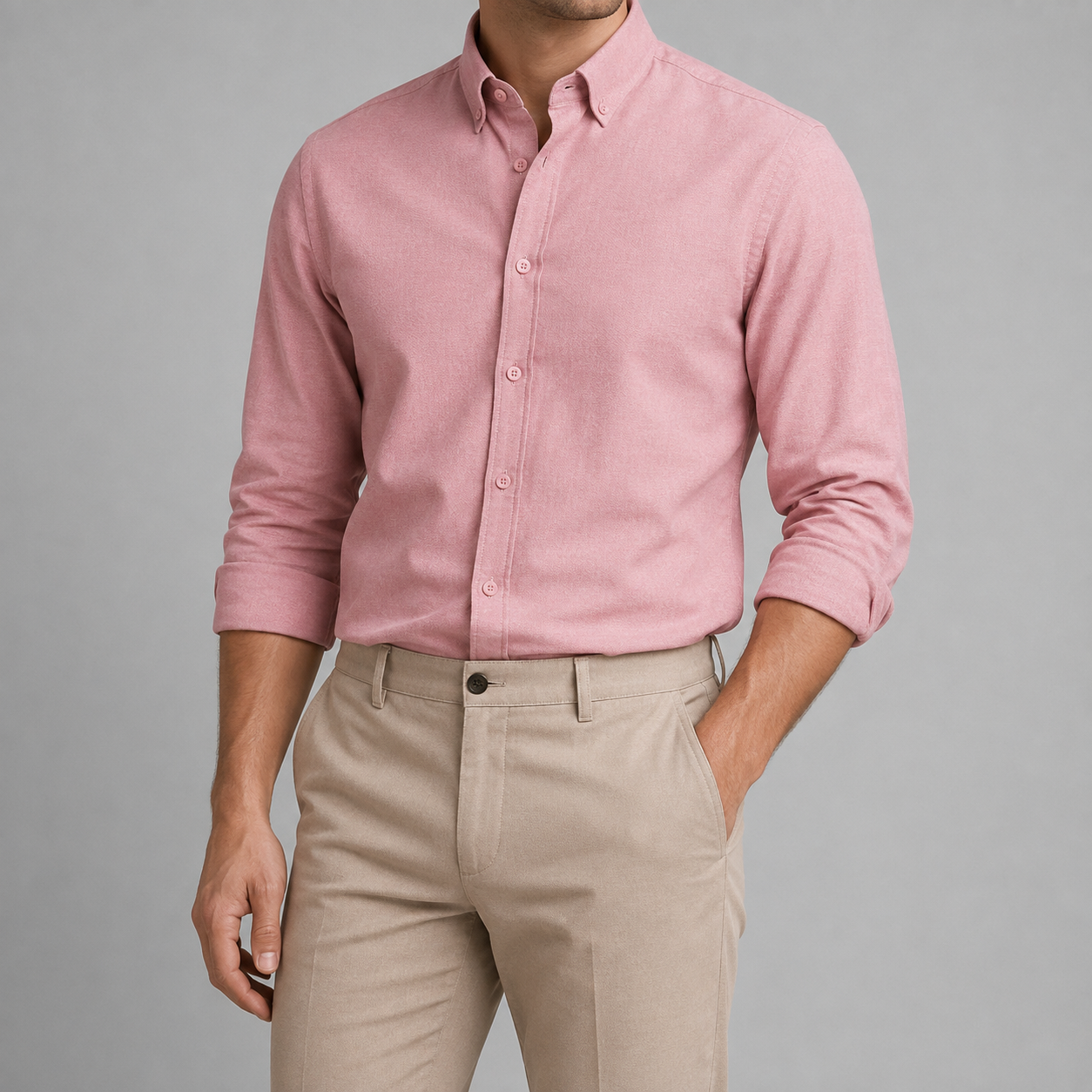 Ramon button-down business long-sleeve shirt
