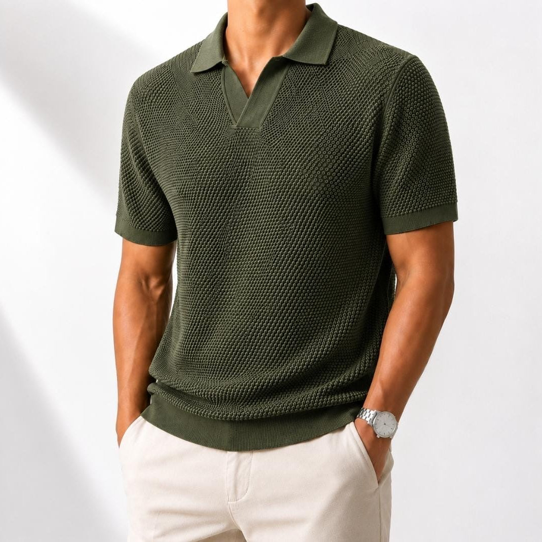 Ramon high-end cotton casual v-neck t-shirt