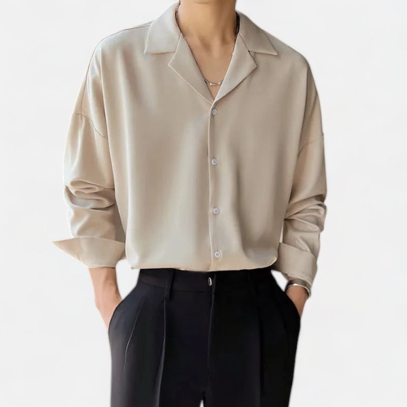 Smart casual Senior Casual Shirt with classic collar, perfect for style and confidence.