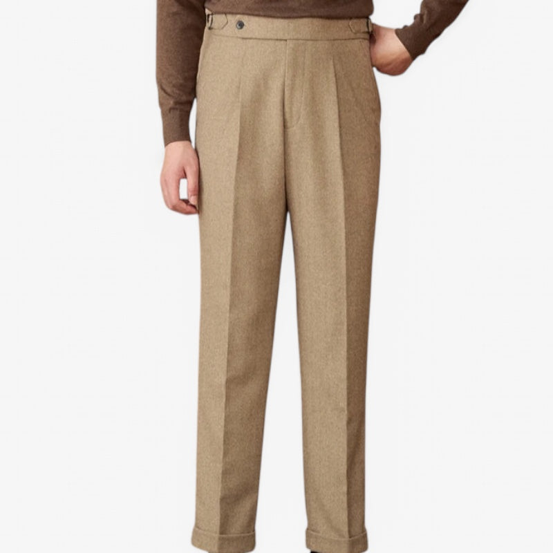 Wool winter Italian trousers for men, stylish and durable.