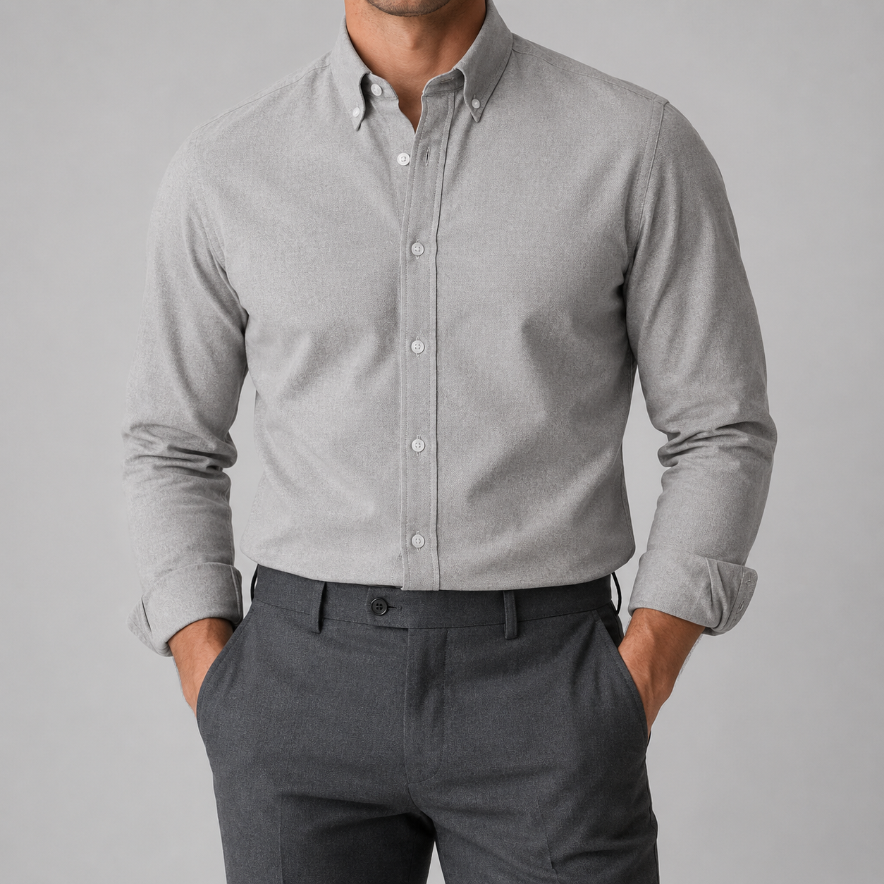 Ramon button-down business long-sleeve shirt
