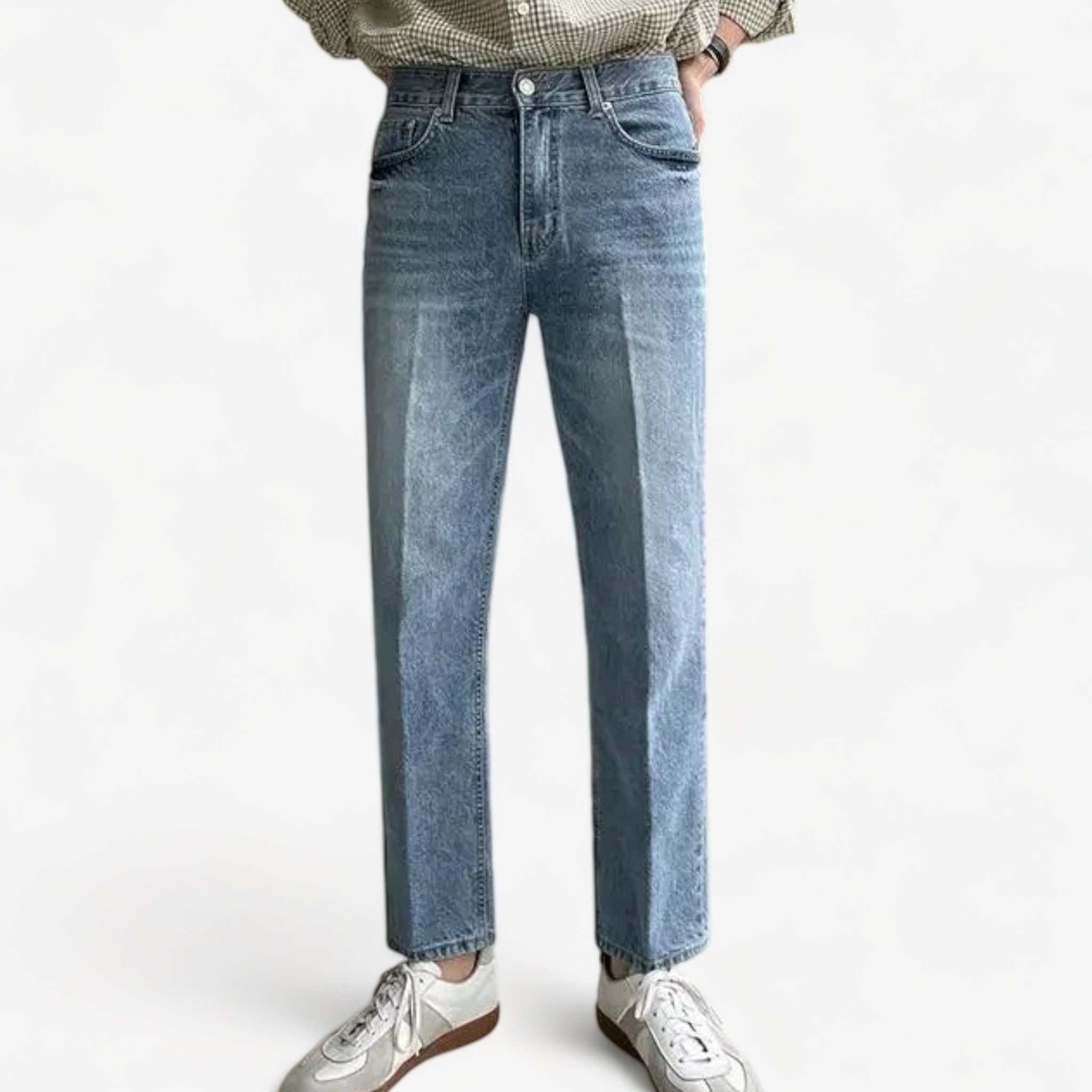 Streetwear design premium jeans in high-quality denim.