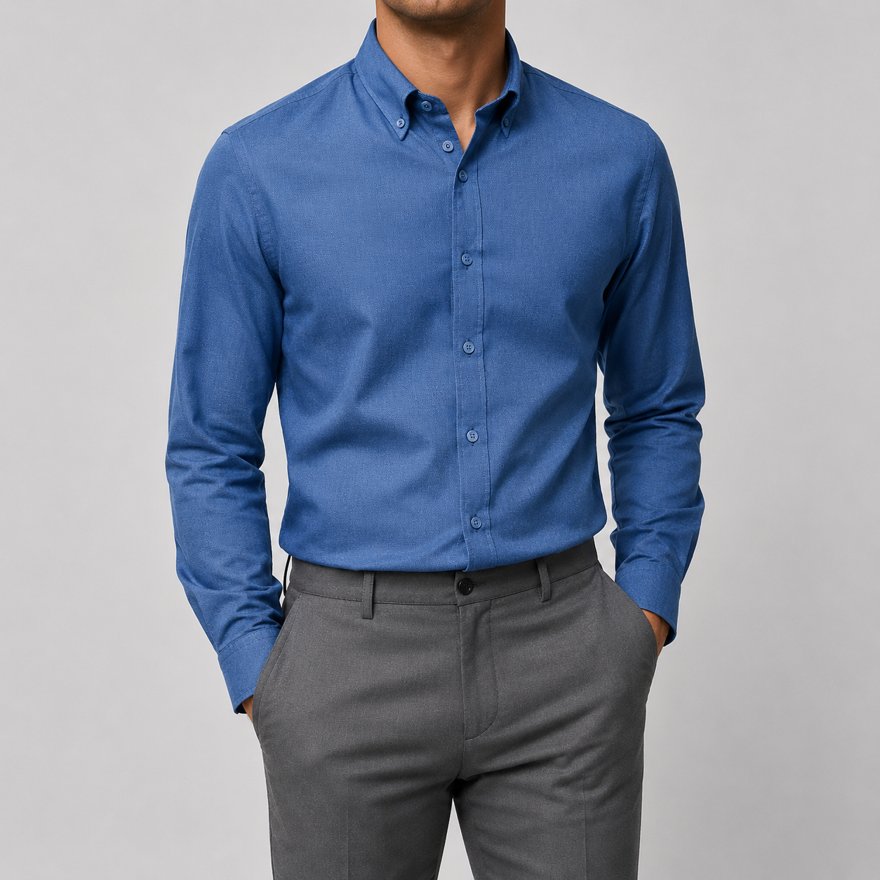 Ramon button-down business long-sleeve shirt