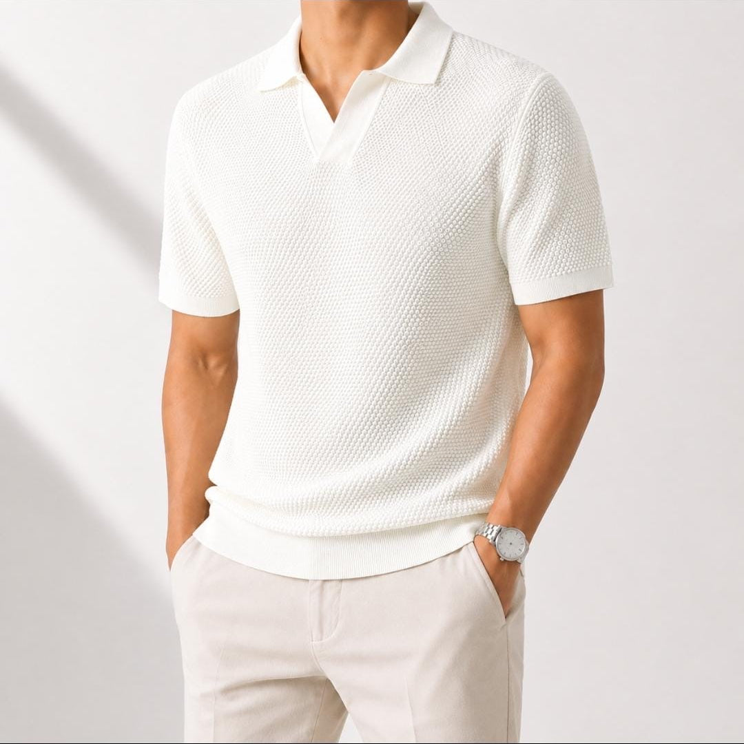 Ramon high-end cotton casual v-neck t-shirt
