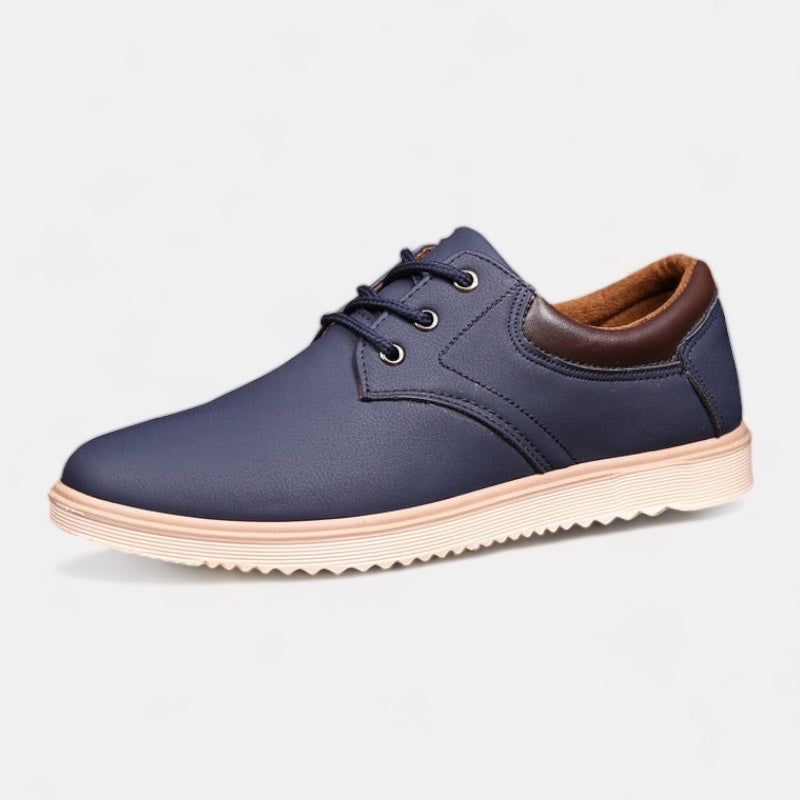Men's blue Antonios Oxford Shoes, stylish and comfortable for casual wear.