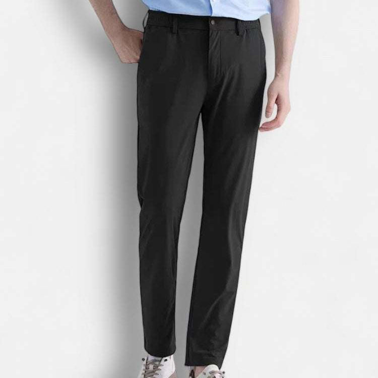 Men's business chino pants made of 100% spandex, offering flexibility and style for office or casual wear.