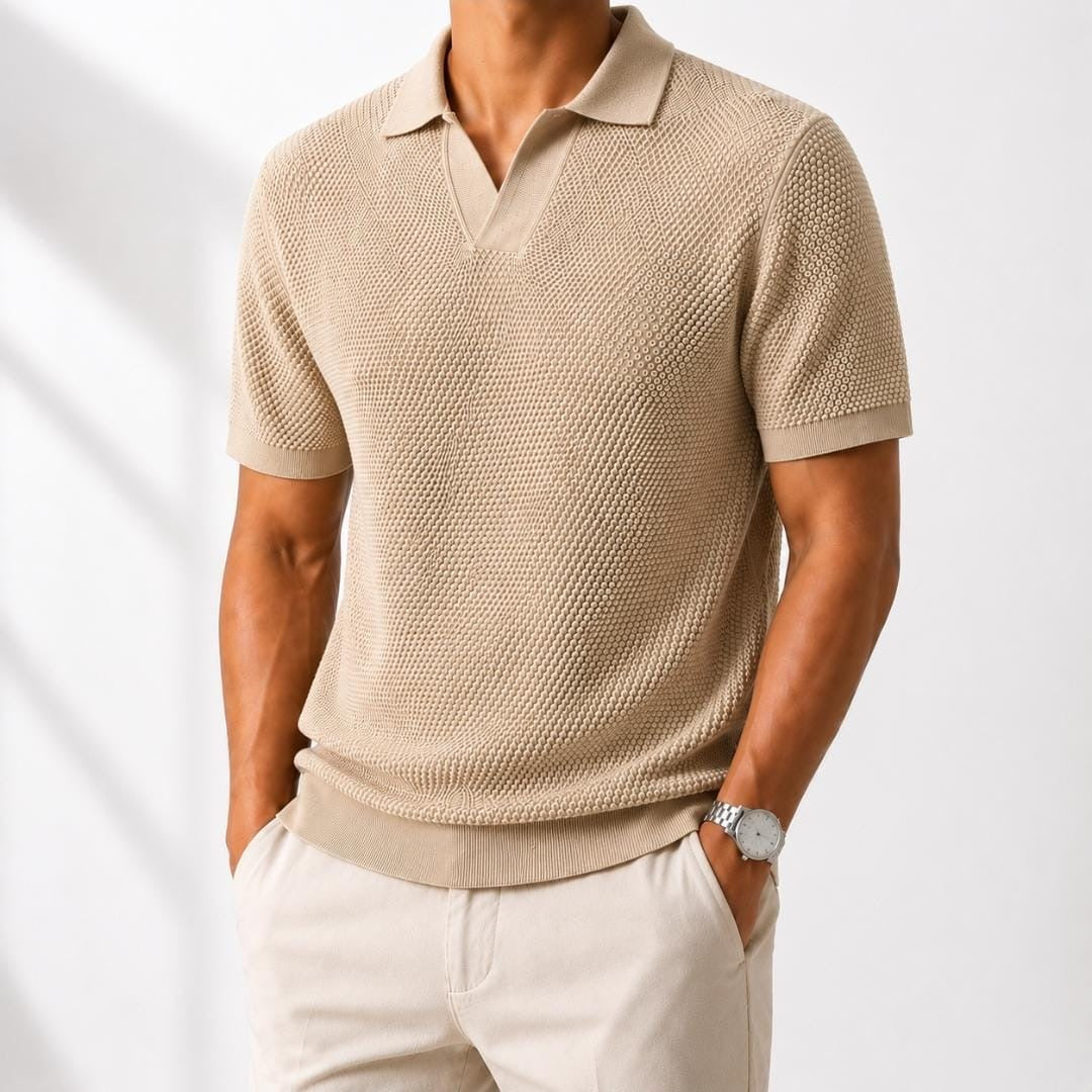 Ramon high-end cotton casual v-neck t-shirt