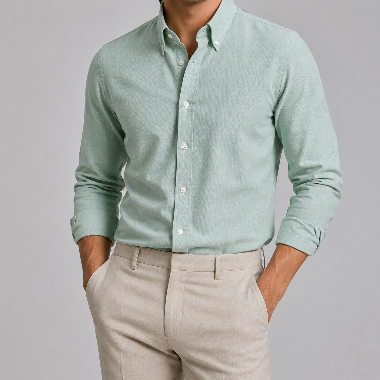 Ramon button-down business long-sleeve shirt