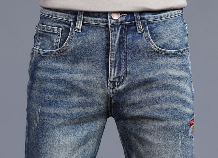 Vinny Denim Jeans for men, casual style, cotton and polyester blend, breathable and comfortable, suitable for all seasons.