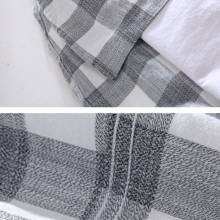 Maurice Summer Shirt with cotton-linen blend, solid pattern for men.