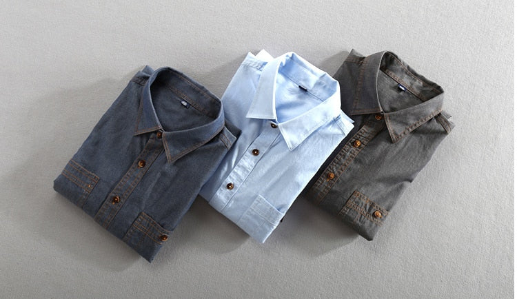 Maurice Vintage Shirt in assorted colors, high-quality cotton-linen blend, casual style.