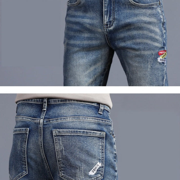 Vinny Denim Jeans for men, casual style, breathable and comfortable fit, stretch fabric.