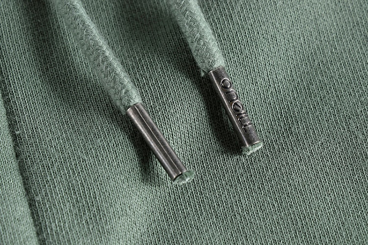 Maurice Cardigan detail with high-quality cotton and linen blend fabric.