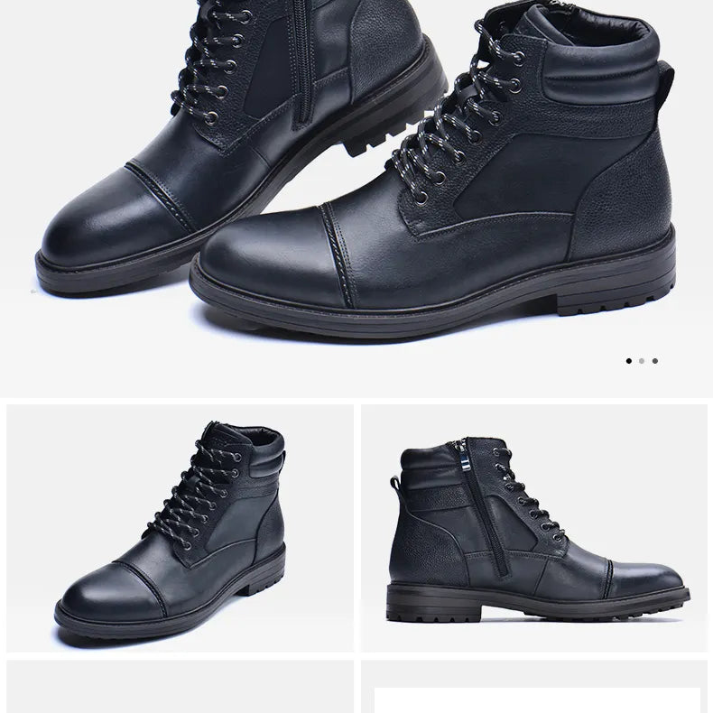 Premium ANT high boots made from cow leather, designed for casual and semi-formal outfits.