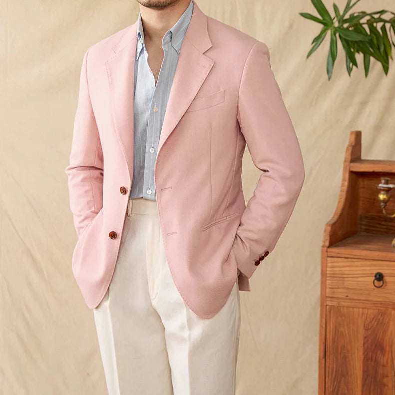 Business linen relaxation jacket in a stylish design ideal for winter.