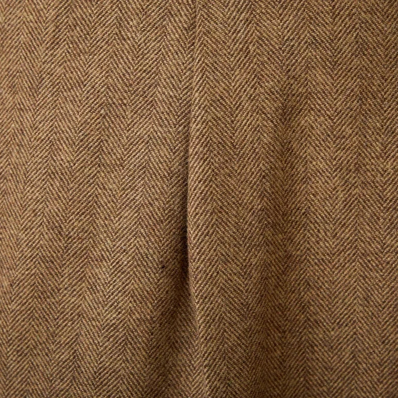 Close-up of the fabric texture of Wool winter Italian trousers.
