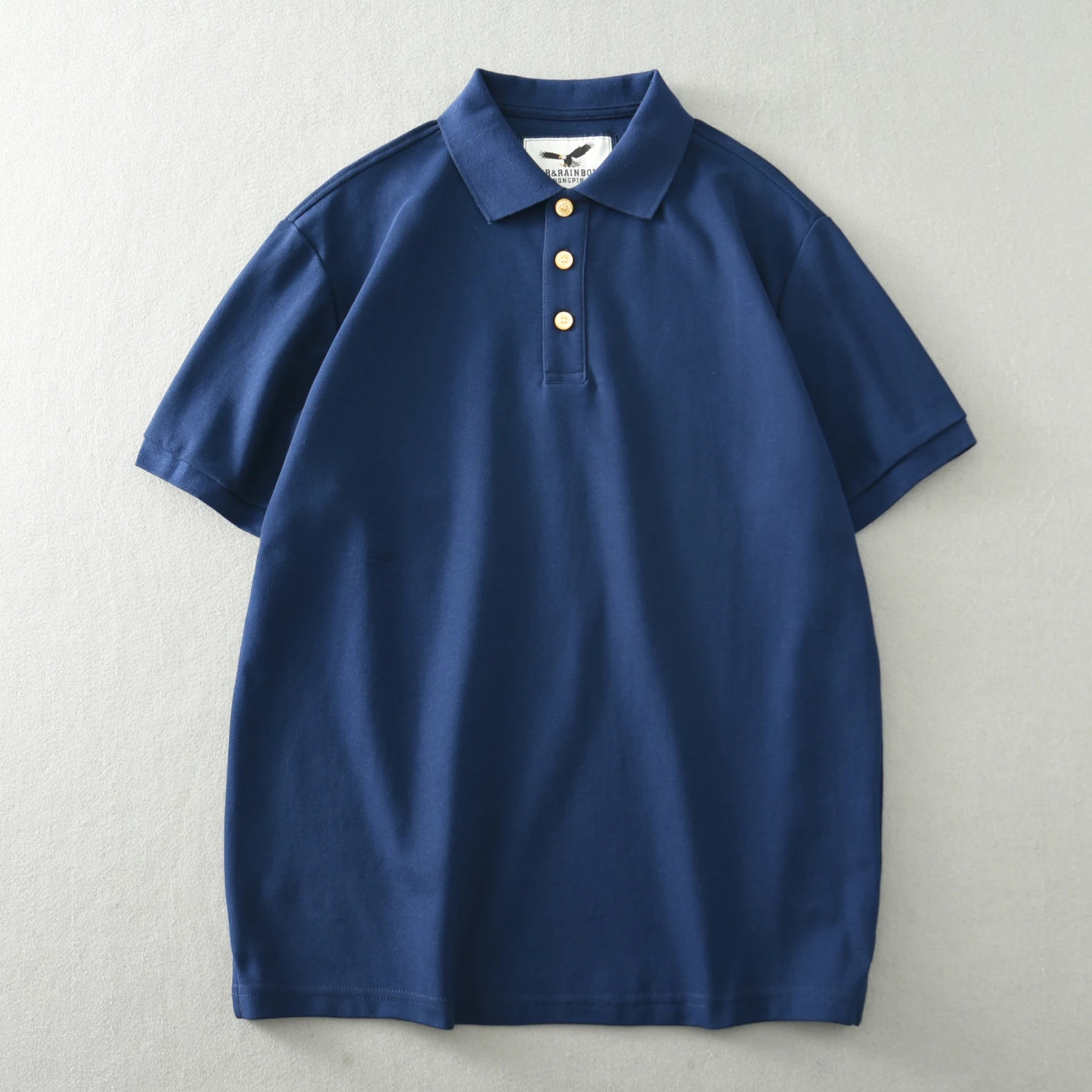 American retro short-sleeved business t-shirt