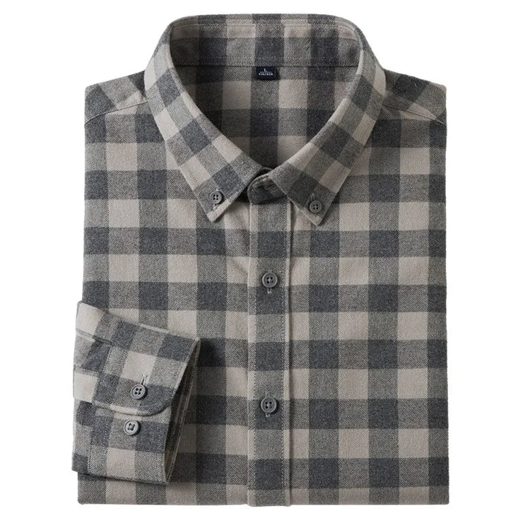 Santorini flannel plaid shirt