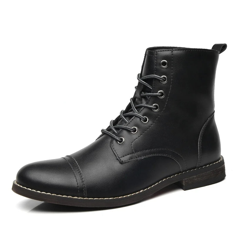 Comfortable winter leather boots