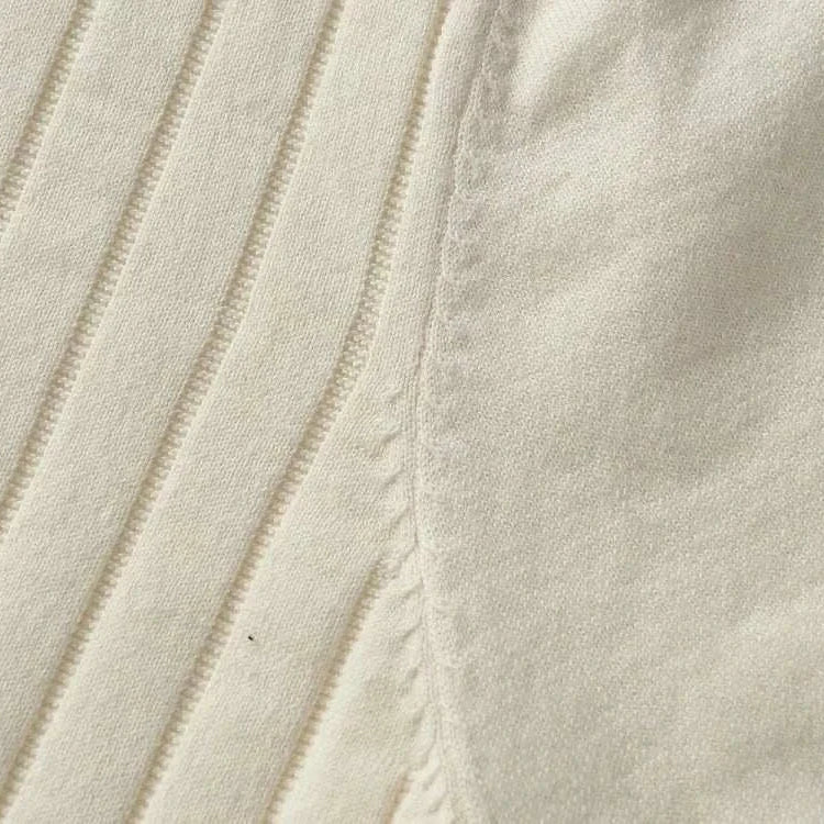 Close-up of fabric texture from vintage business cotton summer t-shirt.