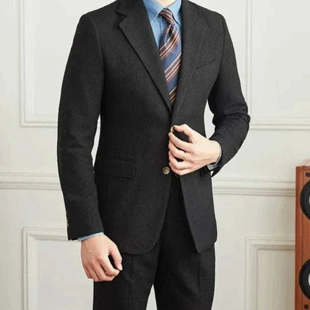 Wedding 2 piece premium suit on mannequin showing tailored fit and elegant style.