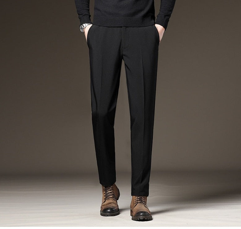Vinny Suit Pants in black, styled for elegance and comfort.