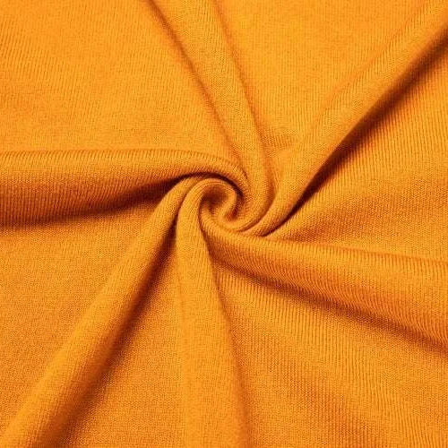 Close-up of luxurious wool and viscose fabric for Antonios business polo premium sweater.