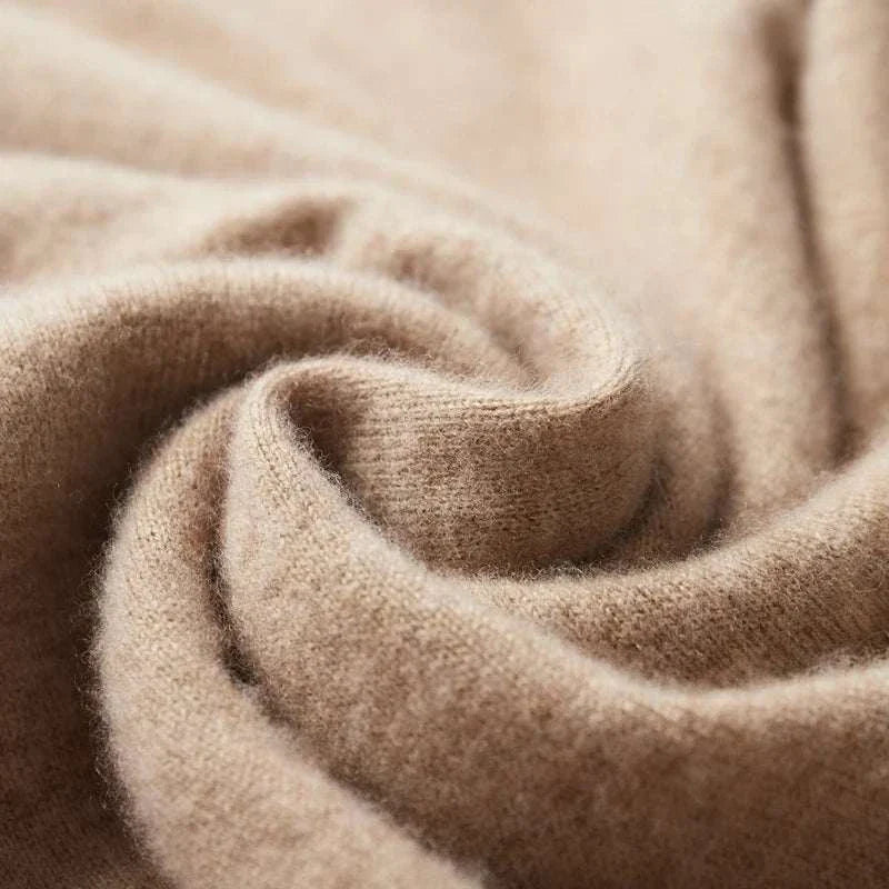 Close-up of soft wool fabric texture for a cold season sweater.