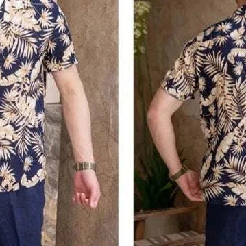 Vintage Hawaiian flower shirt for men with casual style and breathable polyester fabric, suitable for all seasons.
