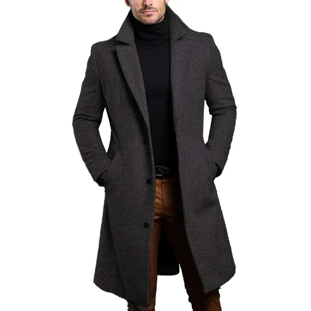 Men's perfect fall coat in high-quality polyester for warmth and style.