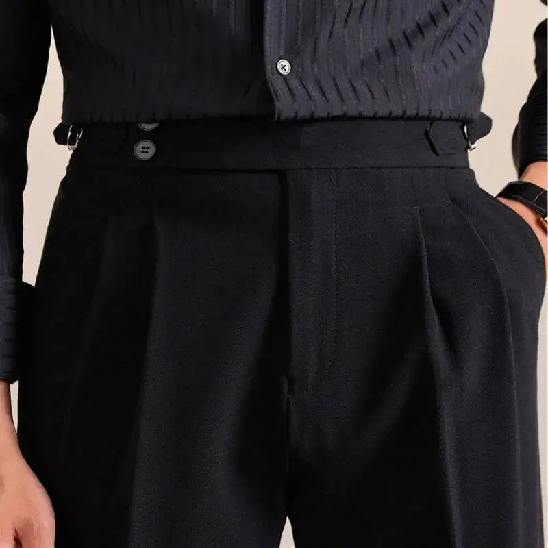 Pantalones napolitanos con doble pliegue