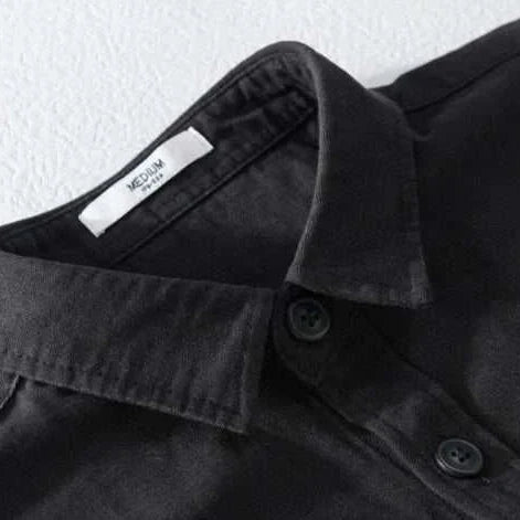 Premium short sleeve summer shirt in solid cotton fabric, perfect for spring/summer casual and office wear.