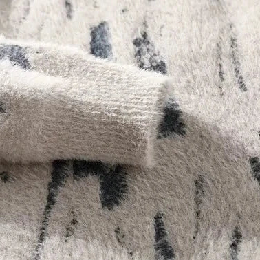 Harakiri sweater close-up texture with solid pattern, wool blend.