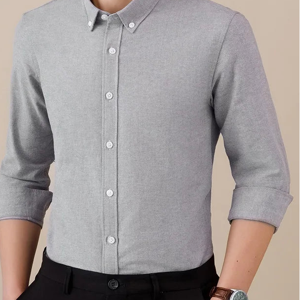SAFARI Business formal cotton long sleeve shirt