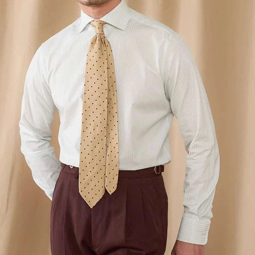 Business slim fit long sleeve premium shirt for men, elegant and professional design.