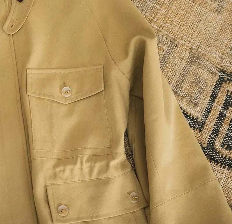 Italian smart casual jacket in high-quality cotton, vintage style, perfect for autumn.