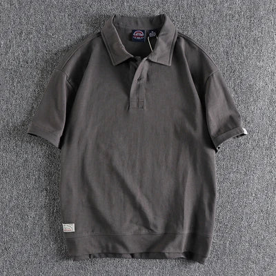Simple cotton washed business t-shirt