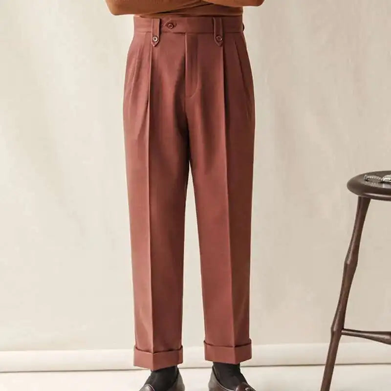 Pantalones de oficina ajustados coreanos