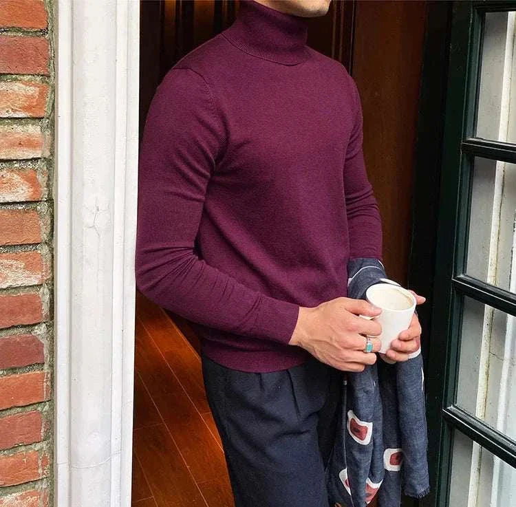 Antonios business turtleneck sweater, stylish and cozy for men, perfect for office wear.