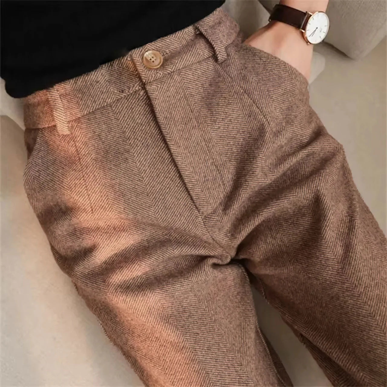 Aurelius high-waist trousers
