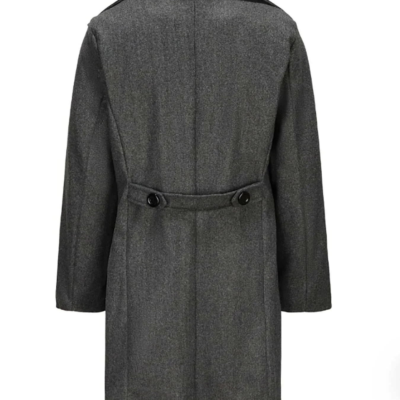 Casual British long coat in high-quality polyester for men, autumn/winter.