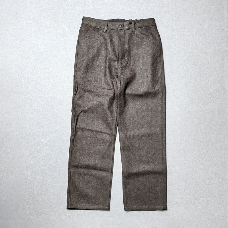 American retro winter casual pants