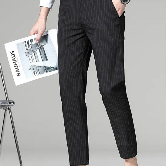 Korean formal checked pants