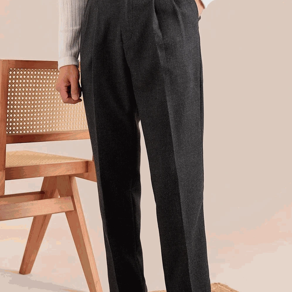 Antonios classic business pants in British tailored fit, smart casual style.