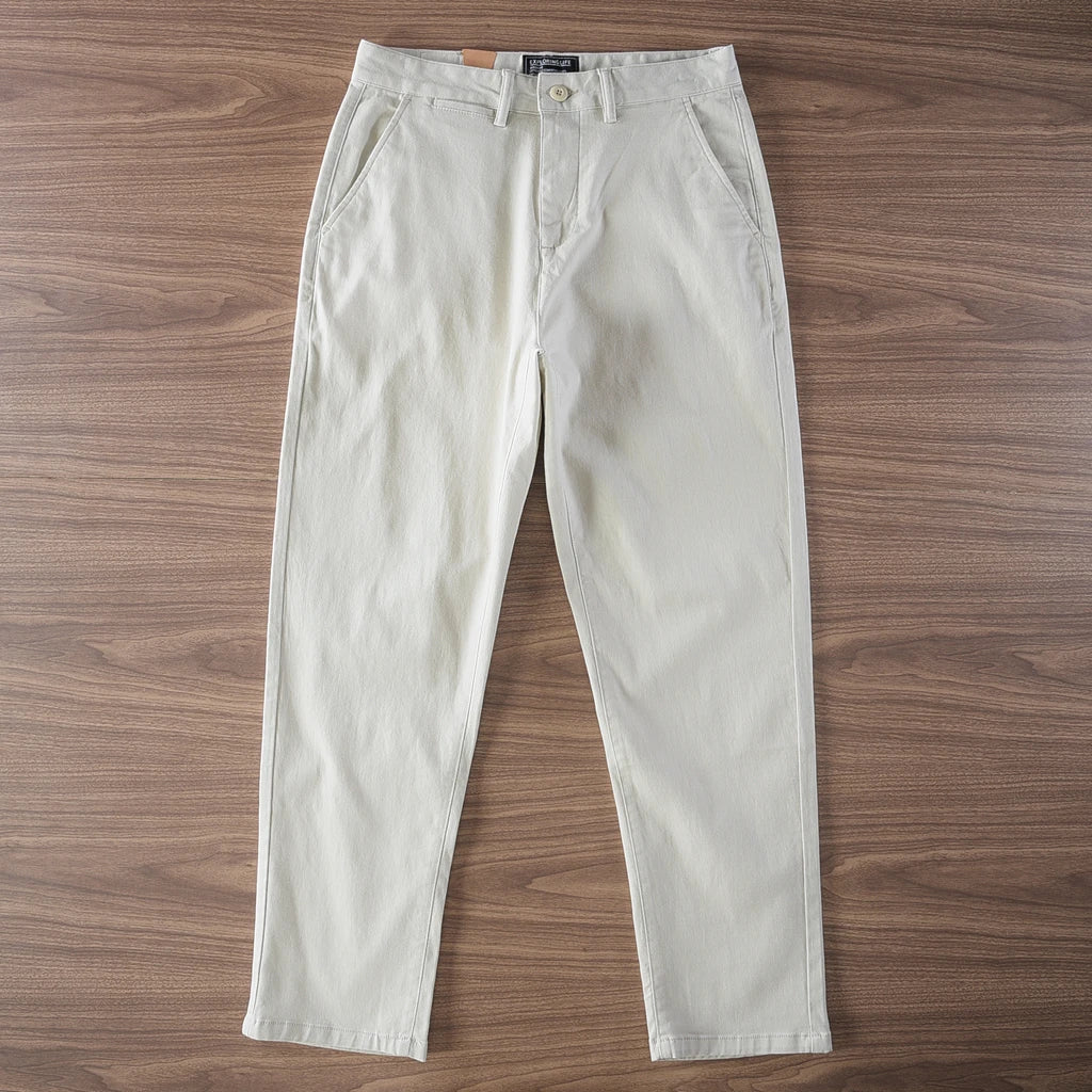 Twill casual simple pants