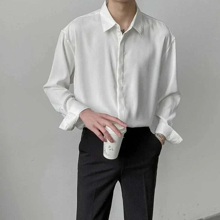 Italian old money summer shirt in solid white, perfect for spring/summer.