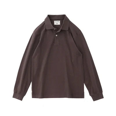 Retro autumn casual t-shirt polo