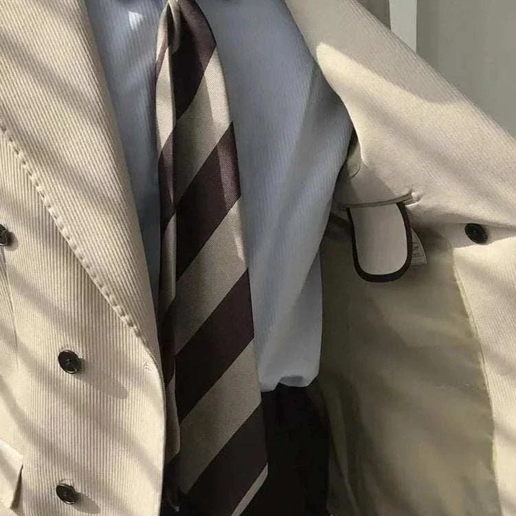 Antonios double breasted suit blazer, men's elegant attire.