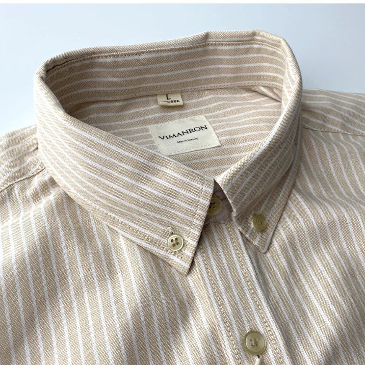 Oxford striped office shirt