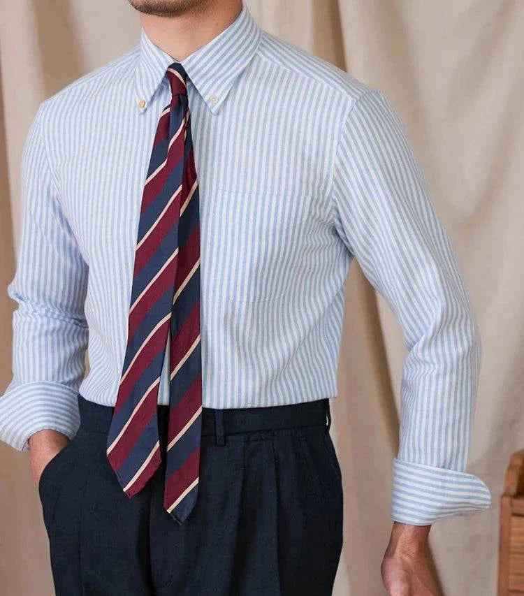 Oxford style casual cotton shirt for men, featuring breathable, high-quality fabric and a relaxed fit, ideal for casual occasions.